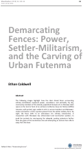 Cover page: Demarcating Fences: Power, Settler-Militarism, and the Carving of Urban Futenma