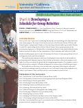 Cover page: 4-H After-School Program: Bloco Drum and Dance, Part 8. Developing a Schedule for Group Activities.