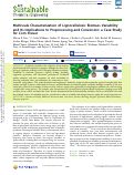Cover page: Multiscale Characterization of Lignocellulosic Biomass Variability and Its Implications to Preprocessing and Conversion: a Case Study for Corn Stover