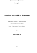 Cover page: Probabilistic Topic Models for Graph Mining