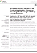 Cover page: A Comprehensive Overview of the Physical Health of the Adolescent Brain Cognitive Development Study Cohort at Baseline