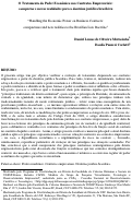 Cover page: O Tratamento do Poder Econômico nos Contratos Empresariais: conspectos e novas realidades para a doutrina jurídica brasileira