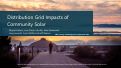 Cover page: Distribution Grid Impacts of Community Solar