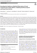Cover page: Extending the Usefulness of the Brief Observation of Social Communication Change (BOSCC): Validating the Phrase Speech and Young Fluent Version.