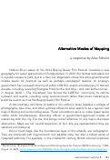 Cover page: Alternative Modes of Mapping