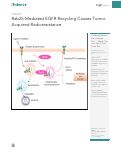 Cover page: Rab25-Mediated EGFR Recycling Causes Tumor Acquired Radioresistance