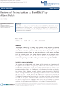 Cover page: Review of ¿Introduction to BioMEMS¿ by Albert Folch