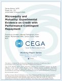 Cover page: Microequity and Mutuality: Experimental Evidence on Credit with Performance-Contingent Repayment