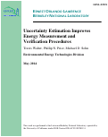 Cover page: Uncertainty Estimation Improves Energy Measurement and Verification Procedures