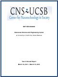 Cover page: Annual Report NSF Center for Nanotechnology in Society at University of California at Santa Barbara