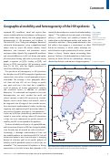 Cover page: Geographical mobility and heterogeneity of the HIV epidemic
