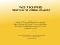 Cover page: Web Archiving: Preserving the Umbrella Movement