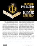 Cover page: Bringing Philosophy into Scientific Research