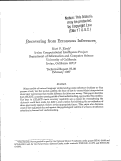 Cover page: Recovering from erroneous inferences