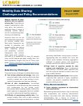 Cover page: Mobility Data Sharing: Challenges and Policy Recommendations