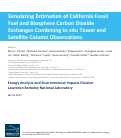 Cover page: Simulating Estimation of California Fossil Fuel and Biosphere Carbon Dioxide Exchanges Combining In-situ Tower and Satellite Column Observations: