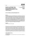Cover page: Gender and Public Talk