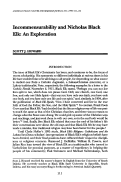Cover page: Incommensurability and Nicholas Black Elk: An Exploration