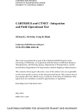 Cover page: CARTESIUS and CTNET - Integration and Field Operational Test