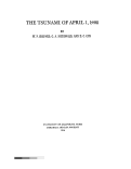 Cover page: The Tsunami of April 1, 1946