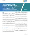 Cover page: Benefits of a Connected Corridor: Early Results from Testing Eco-Driving Applications in the City of Riverside
