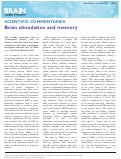 Cover page: Brain stimulation and memory