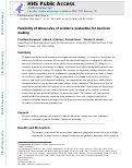 Cover page: Flexibility of Timescales of Evidence Evaluation for Decision Making