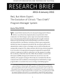 Cover page: Red, But More Expert: The Evolution of China’s “Two Chiefs” Program Manager System