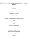Cover page: Design and Implementation of an Optionally-Typed Functional Programming Language