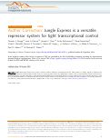 Cover page: Author Correction: Jungle Express is a versatile repressor system for tight transcriptional control