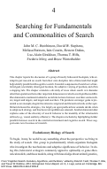 Cover page: Searching for Fundamentals and Commonalities of Search