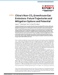 Cover page: China’s Non-CO2 Greenhouse Gas Emissions: Future Trajectories and Mitigation Options and Potential