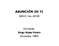 Cover page: Asunción de Ti