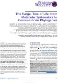 Cover page: The Fungal Tree of Life: from Molecular Systematics to Genome-Scale Phylogenies.
