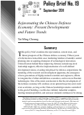 Cover page: Rejuvenating the Chinese Defense Economy: Present Developments and Future Trends