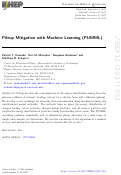 Cover page: Pileup Mitigation with Machine Learning (PUMML)