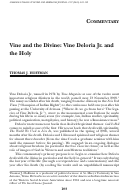 Cover page: Vine and the Divine: Vine Deloria Jr. and the Holy