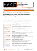 Cover page: Comparison of open and closed hyperthermic intraperitoneal chemotherapy: Results from the United States hyperthermic intraperitoneal chemotherapy collaborative