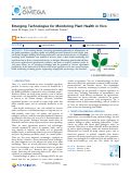Cover page: Emerging Technologies for Monitoring Plant Health in Vivo
