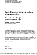 Cover page: Fault Diagnosis for Intra-platoon Communications