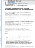 Cover page: Environmental exposure to di-2-ethylhexyl phthalate is associated with low interest in sexual activity in premenopausal women