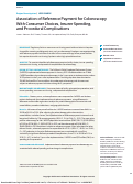 Cover page: Association of Reference Payment for Colonoscopy With Consumer Choices, Insurer Spending, and Procedural Complications