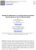 Cover page: Binational Collaboration in Law Enforcement and Public Security Issues on the U.S.-Mexican Border