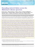 Cover page: Cascading network failure across the Alzheimer’s disease spectrum