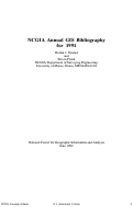 Cover page: NCGIA Annual GIS Bibliography for 1991