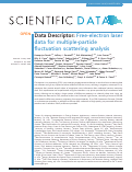 Cover page: Free-electron laser data for multiple-particle fluctuation scattering analysis
