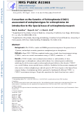 Cover page: Consortium on the Genetics of Schizophrenia (COGS) assessment of endophenotypes for schizophrenia: An introduction to this Special Issue of schizophrenia research