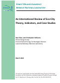 Cover page: An International Review of Eco-City Theory, Indicators, and Case Studies