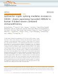 Cover page: Lentivector cryptic splicing mediates increase in CD34+ clones expressing truncated HMGA2 in human X-linked severe combined immunodeficiency