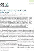 Cover page: Single-Molecule Sequencing of the Drosophila serrata Genome